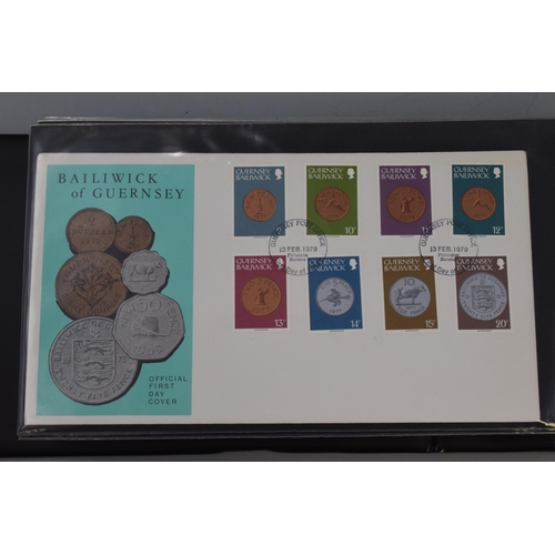 498 - Large Selection of First Day Covers including Guernsey, and Jersey dating From the 1960s & 70s compl... 