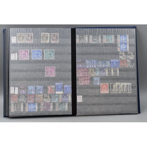 499 - Wessex Knight Album Containing a large Selection of 1860s to 1972 Maltese Postal stamps