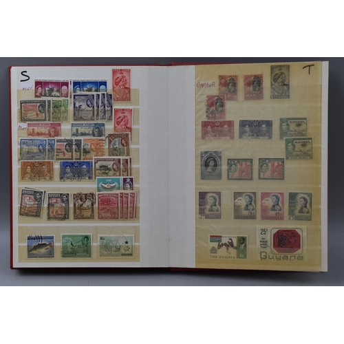 507 - Stock Album containing selection of Commonwealth Stamps, including Sierra Leone, St Lucia, Aden and ... 