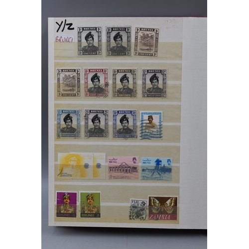 507 - Stock Album containing selection of Commonwealth Stamps, including Sierra Leone, St Lucia, Aden and ... 