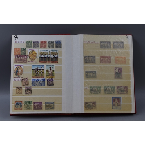 507 - Stock Album containing selection of Commonwealth Stamps, including Sierra Leone, St Lucia, Aden and ... 