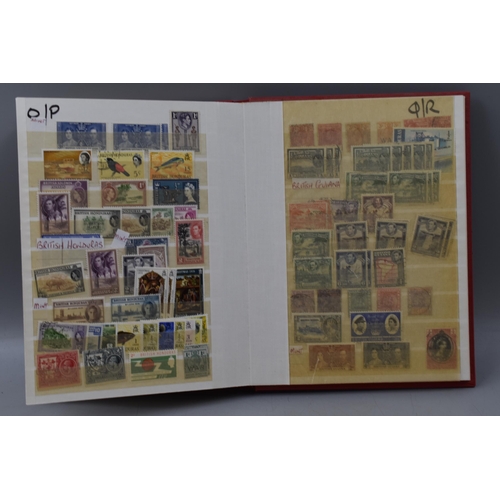 507 - Stock Album containing selection of Commonwealth Stamps, including Sierra Leone, St Lucia, Aden and ... 