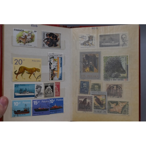 508 - Three Stock Albums Containing Mixed Stamps From South Africa, Ceylon and More