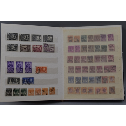 510 - Two Stock Albums Containing a Selection of Commonwealth Stamps  including Malaya, North Borneo, Gibr... 