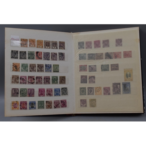 510 - Two Stock Albums Containing a Selection of Commonwealth Stamps  including Malaya, North Borneo, Gibr... 