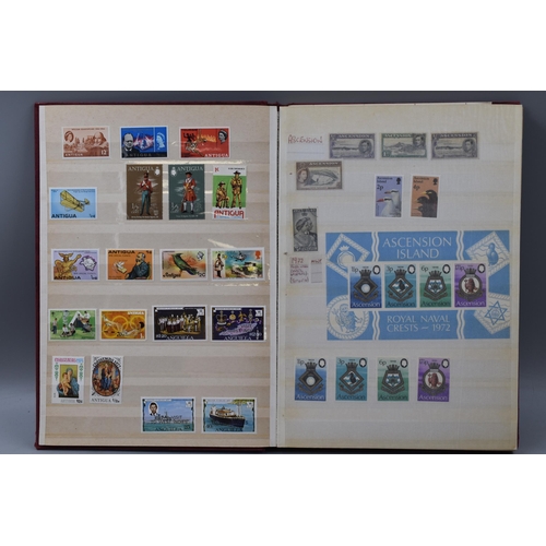 511 - Three Stock Albums Containing a Large Selection of Commonwealth Stamps including Gold Coast, Grenada... 