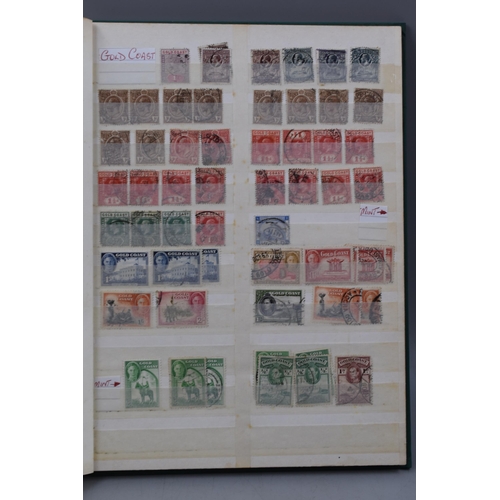 511 - Three Stock Albums Containing a Large Selection of Commonwealth Stamps including Gold Coast, Grenada... 