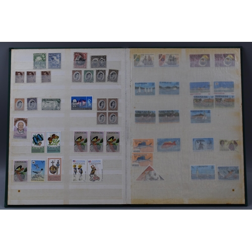 511 - Three Stock Albums Containing a Large Selection of Commonwealth Stamps including Gold Coast, Grenada... 