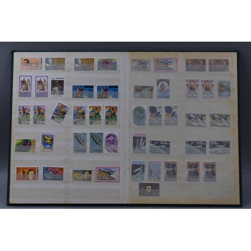 511 - Three Stock Albums Containing a Large Selection of Commonwealth Stamps including Gold Coast, Grenada... 