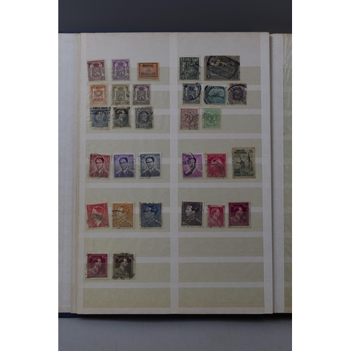 512 - Three Worldwide Stamp Albums Containing Stamps From Hungary, Australia, Belgium, Bulgaria, and Lots ... 