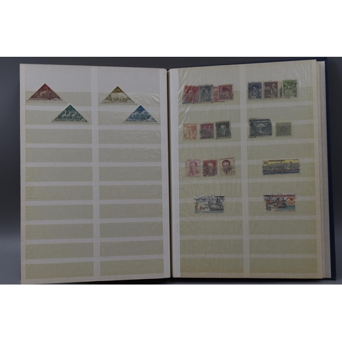 512 - Three Worldwide Stamp Albums Containing Stamps From Hungary, Australia, Belgium, Bulgaria, and Lots ... 