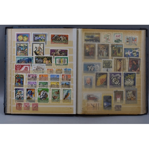 512 - Three Worldwide Stamp Albums Containing Stamps From Hungary, Australia, Belgium, Bulgaria, and Lots ... 