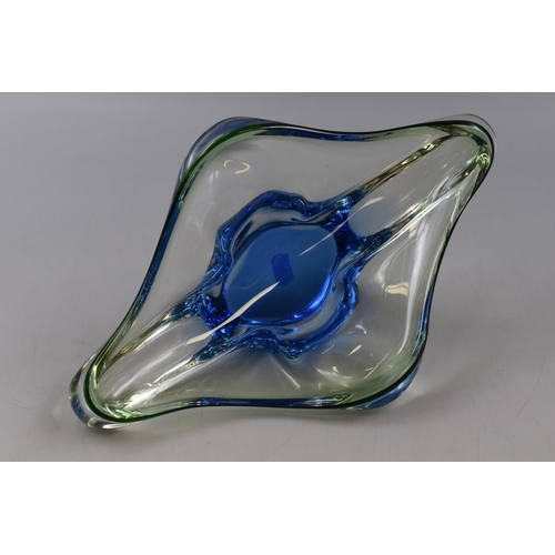 186 - Mid Century Murano / Czech Freeform Glass Bowl (10