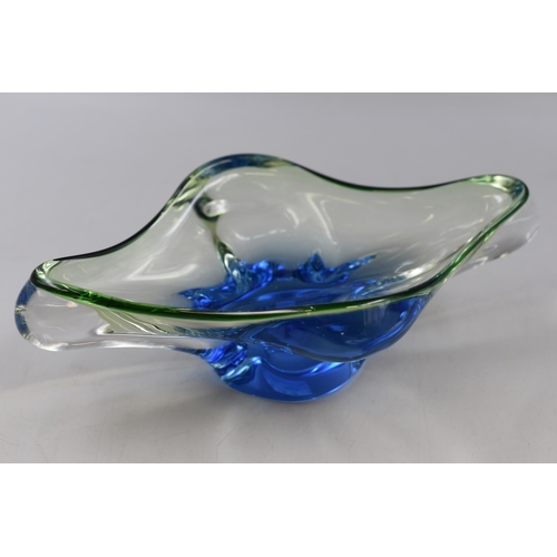 186 - Mid Century Murano / Czech Freeform Glass Bowl (10