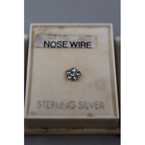 194 - Five New 9 Carat Gold Nose Studs