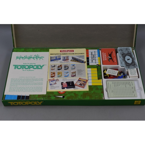 579 - Selection of Board Games to include Scrabble, Cluedo and Totopoly Race Game.