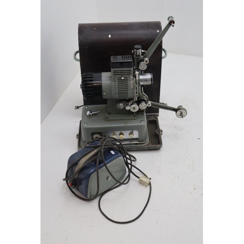 590 - A Cine Film Projector Cinetechnic Debrie 16mm, With Transformer Box, Cinetechnic Speaker and Project... 