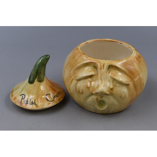 215 - Toni Raymond 1970s Crying pickle Onion Face Pot