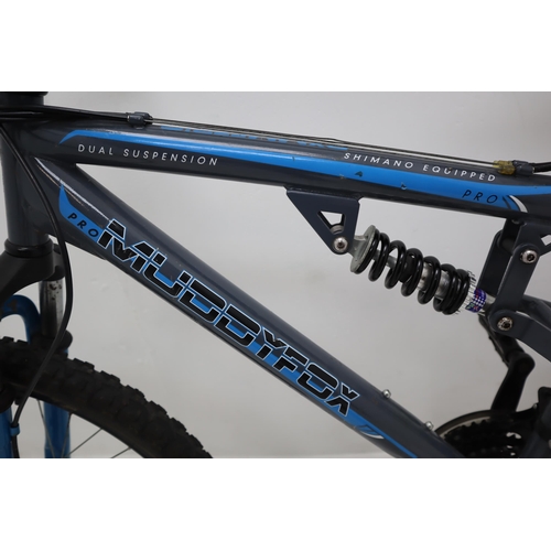 604 - A MuddyFox MFX Pro Mountain Bike, Shimano Equipped, Dual Suspension and 24