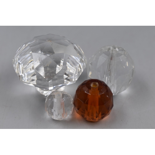 236 - Large selection of Crystal Door knobs