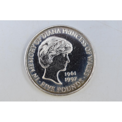 244 - A 1999 Lady Diana Five Pound Coin.