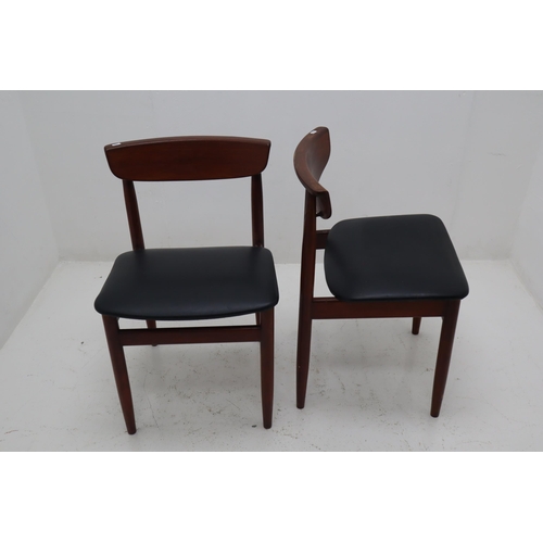 625 - Four Mid Century Danish G-Plan Style Rosewood Dining Chairs with Waterproof Seat Covering all in goo... 