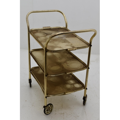 626 - Three Tier Mid Century Serving Trolley