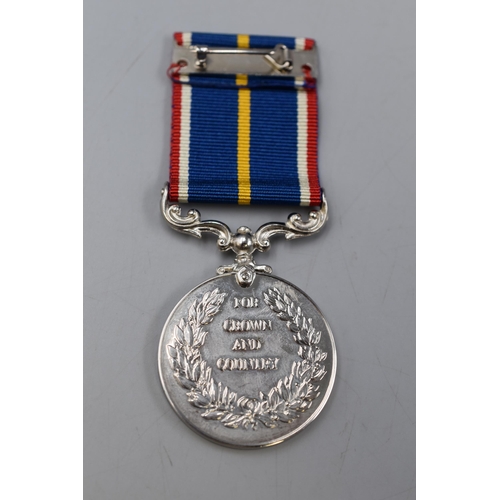 253 - Boxed national Service Medal 1939-1960 complete with Spare Ribbon and Medal Service Number Card in o... 