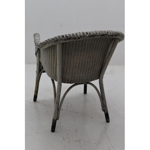 632 - Lloyd Loom Lusty 1940s Wicker Bedroom Chair