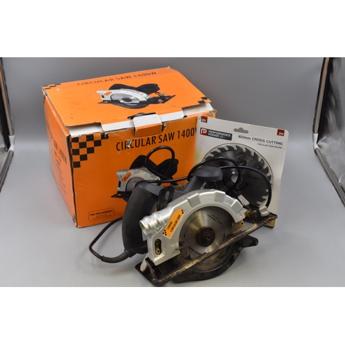 665 - Circular Saw 1400w complete with Box (Working)