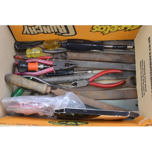 689 - Mixed selection of Tools including pliers, chisels, Files and More