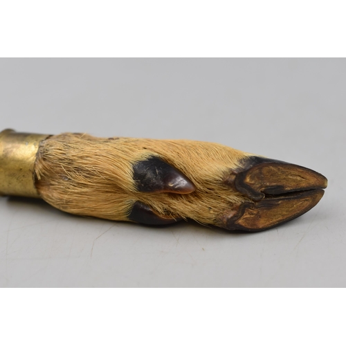 305 - Handmade Deers Foot Knife