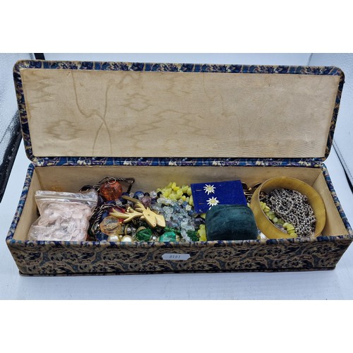 430 - Vintage Box of Mixed Jewellery Includes Sterling Silver