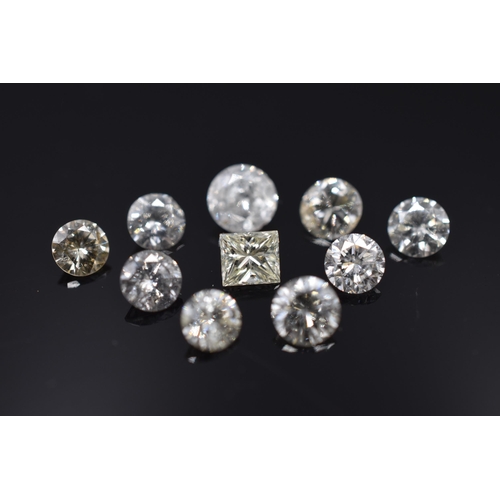 7 - Large Selection of Jewellers Cut Diamonds in Various Sizes (Total weight 6.1 grams / 30.5 carats) al... 