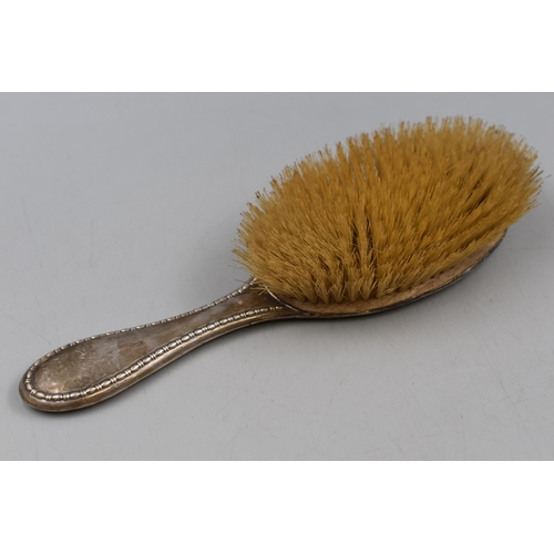 52 - Sheffield Silver Hairbrush Fully Hallmarked