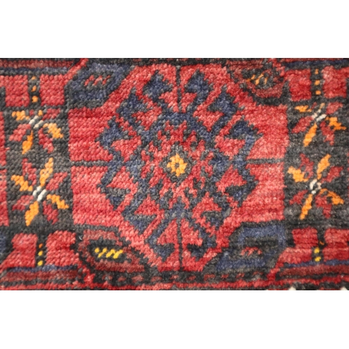 394 - Antique Salor Chuval Style Hand Woven Turkmenistan Rug