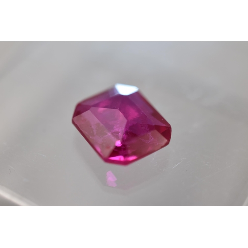 149 - Emerald Cut 3.5 carat Ruby (No Authentication)