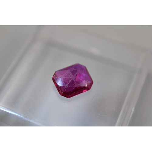 149 - Emerald Cut 3.5 carat Ruby (No Authentication)