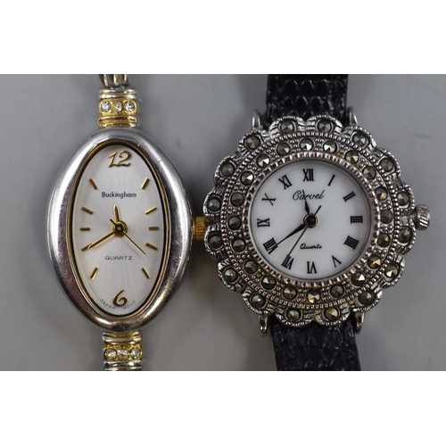 153 - Selection of 4 Ladies Watches including Carvel, Cino Milano, Buckingham and Lotus