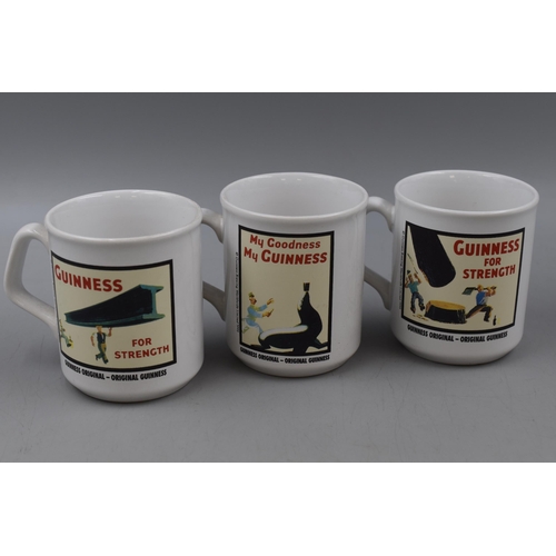 410 - Three Guinness Advertising Mugs made by Tams