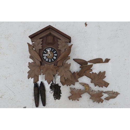 440 - Two Black Forrest Cuckoo Clocks complete with Weights (Spares or Repairs)