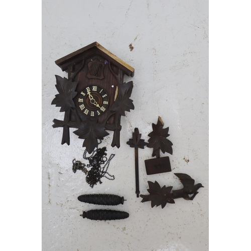 440 - Two Black Forrest Cuckoo Clocks complete with Weights (Spares or Repairs)