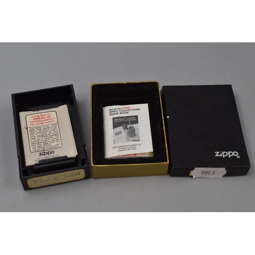 296 - Zippo Lighter with Case and Box