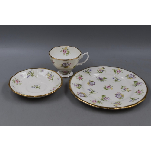 302 - Vintage Royal Albert Spring Meadow Fine Bone Chine Trio Set