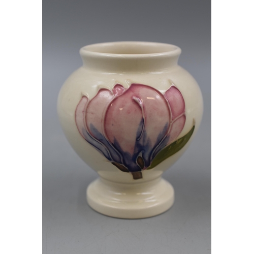 315 - Vintage Moorcroft Magnolia Flower Vase 3.5