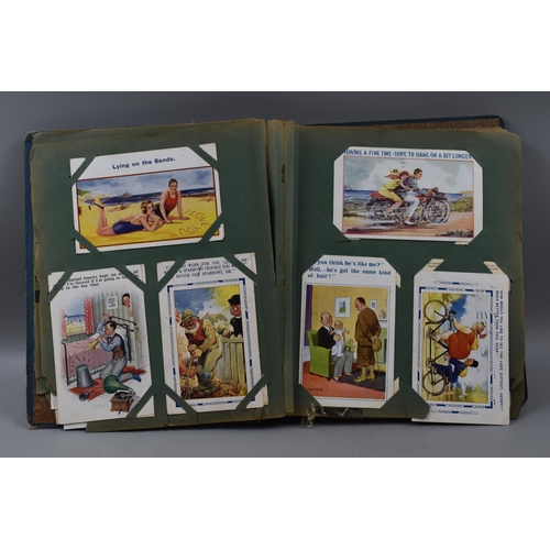 493 - Vintage Postacard Album Containing approx 95 Postcards including Topographical and Funnies dating fr... 