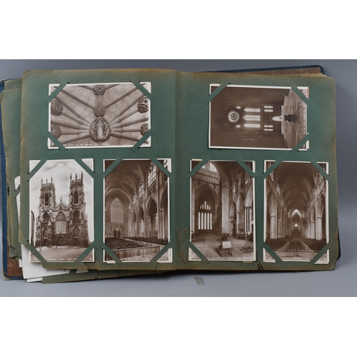 493 - Vintage Postacard Album Containing approx 95 Postcards including Topographical and Funnies dating fr... 