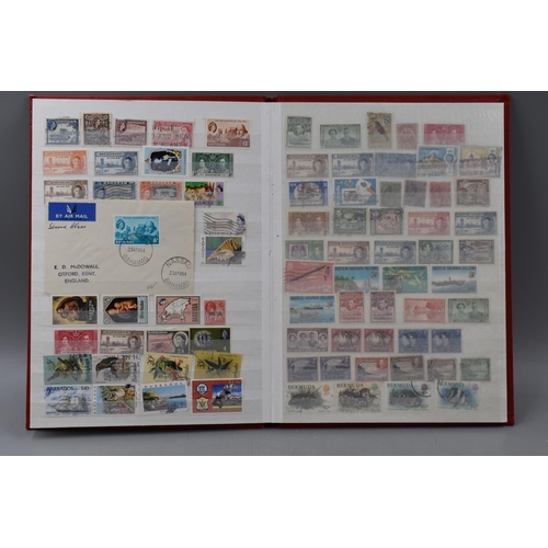 496 - Album containing a selection of commonwealth stamps