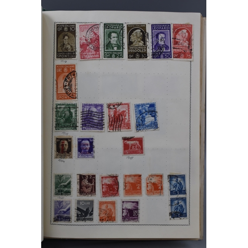 499 - Movaleaf Worldwide Stamp Album Containing a Large Selection of Great Britian, Hong Kong, Indian and ... 