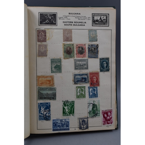 499 - Movaleaf Worldwide Stamp Album Containing a Large Selection of Great Britian, Hong Kong, Indian and ... 